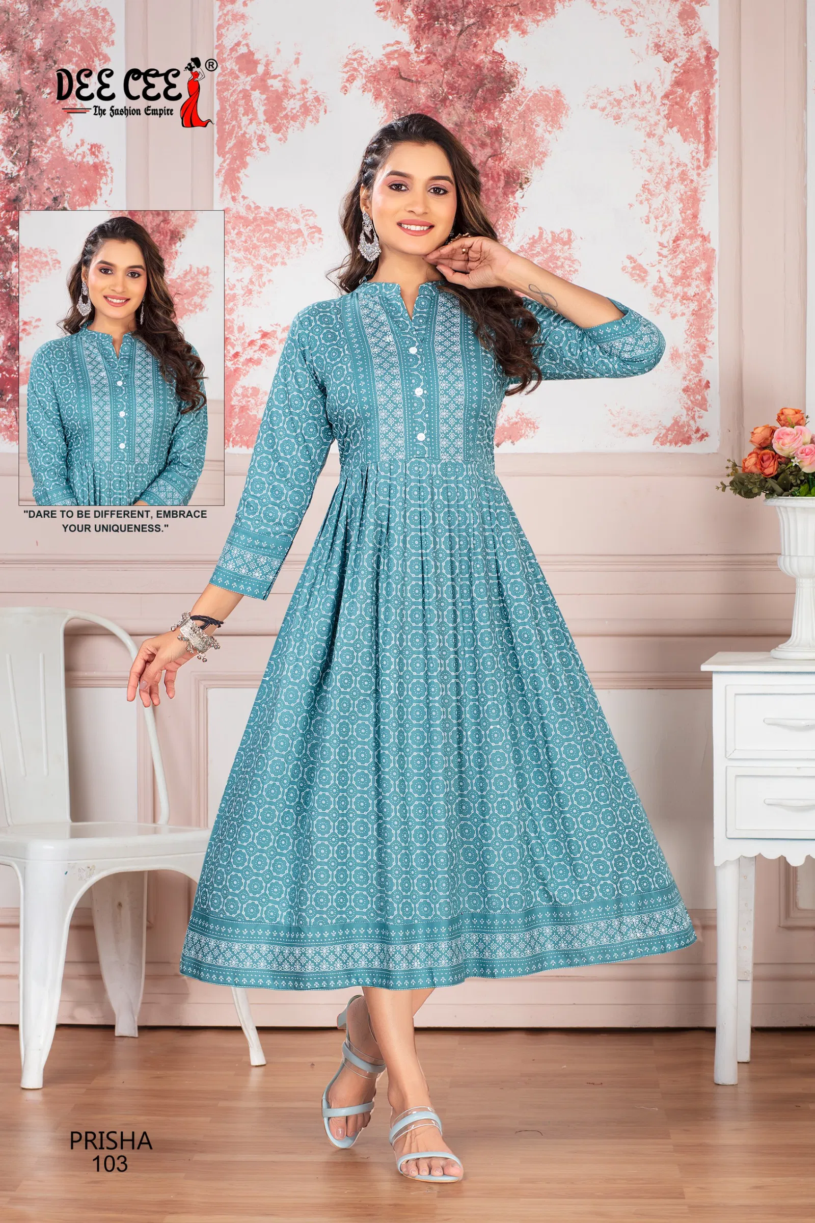 Prisha By Deecee Designer Flared Long Kurtis Suppliers In India